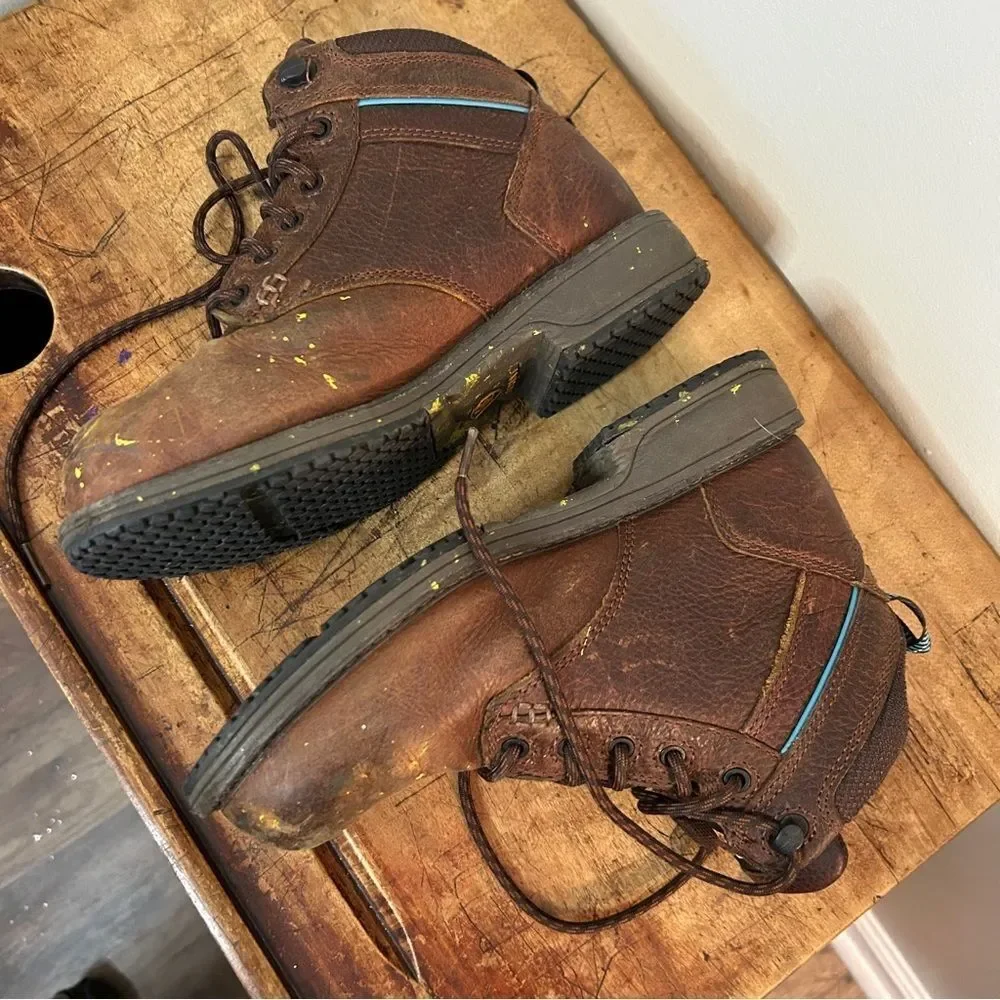 Ariat Composite Toe Work Boots Men's 6.5 fair preworn condition see INFO